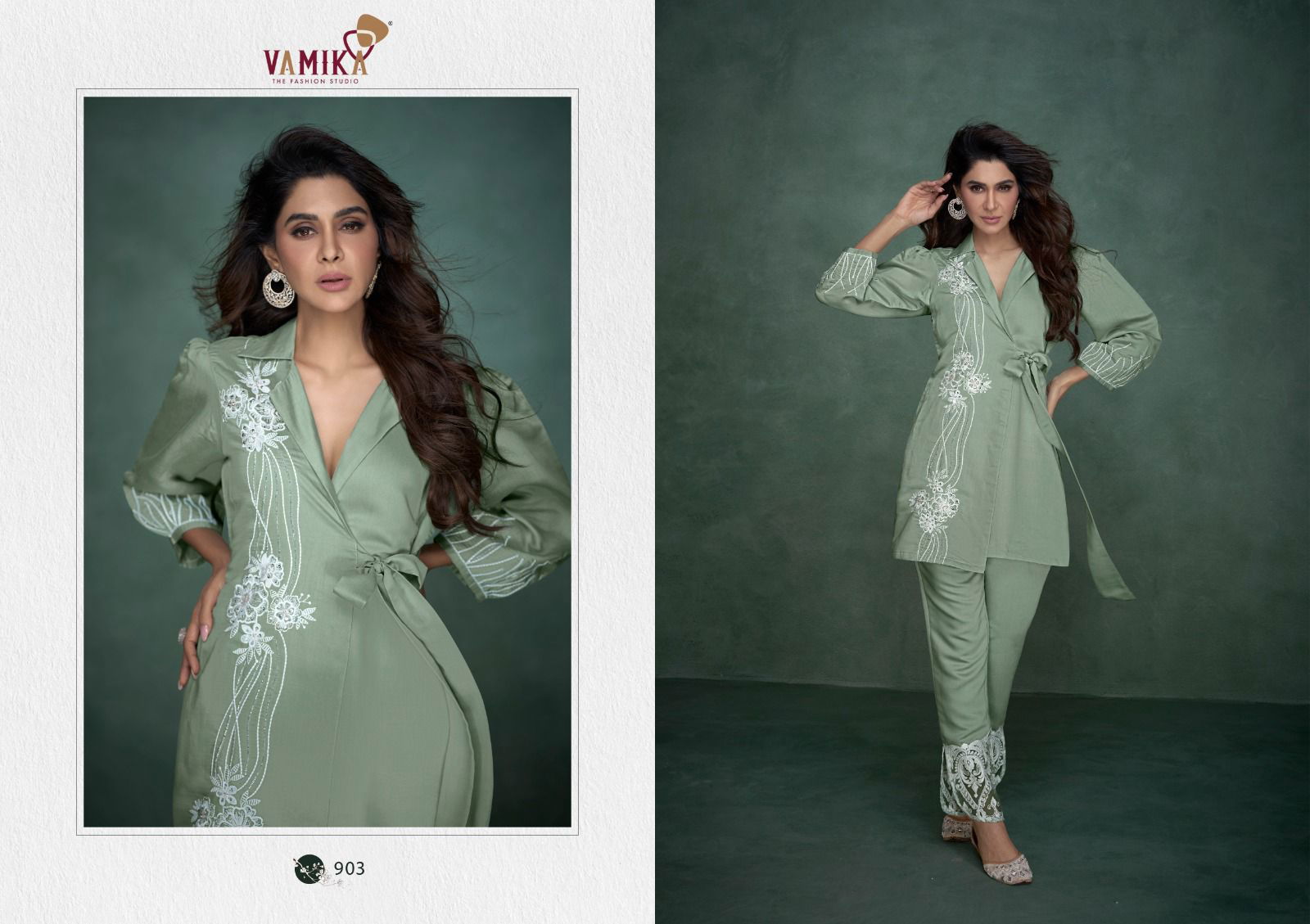 Aleena By Vamika 901 To 906 Exclusive Super Hit Cord Set Wholesalers In Delhi